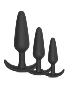 Flared flat base Extra Petite Silicone Anal Butt Plug For Beginner