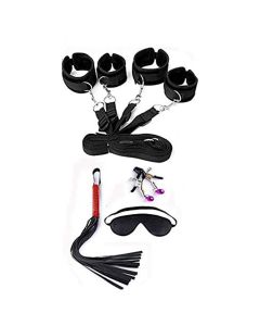 Bed Restraints Handcuffs With Harness Blindfold Whips