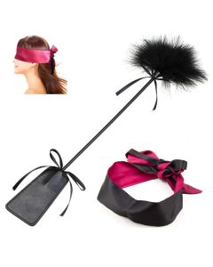 Flirting Whip And Blindfold Kit For Couples Foreplay