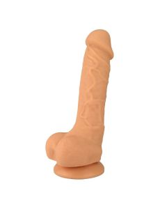 Flesh Cock 8" Premium Silicone Soft skin Realistic Suction Cup Dildo
