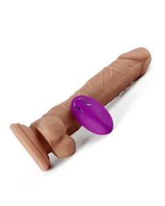 7.8 Inch Realistic Cock Vibrating Penis Dildo Remote Control with Suction Cup