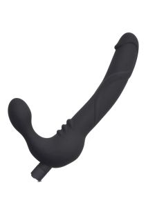 Silicone Strap on Vibrator Dildo For Female Clitoris Stimulate 