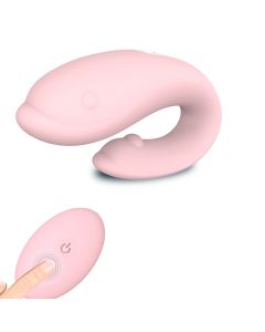 Strap On G Spot Clitoris Vibrator With Dual Motor For Couple Play