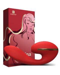 Kisstoy G-spot sex toy orgasm sucking and licking clitoris vagina vibrator