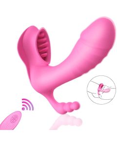 Silicone Remote Control Strapon Butterfly Vibrator For Women Panties