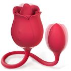 Rose Toy Clitoral Tongue Licking Vibrator with Vibrating Egg G Spot Clitoris Stimulation For Women And Couples