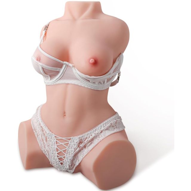 19.5LB Sex Doll for Male Masturbator with Soft Breast Realistic Vagina & Anal, Handy-Sized Female Torso Boobs Pussy & Ass Sex Toy