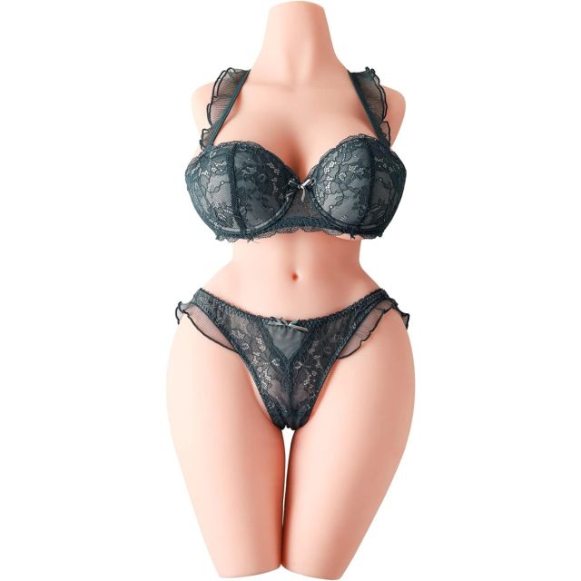 37.5LB Full Size Real Sex Doll Torso for Male Masturbator, with Big Boob Realistic Pussy Ass Vagina Anal