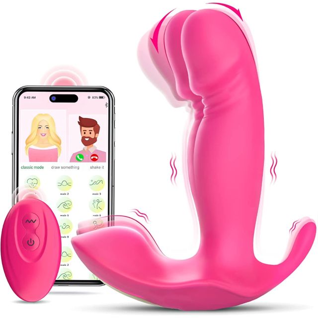  Rose Dildo Vibrators Adult Sex Toys for Women and Men, App Remote Control Panty Clit Mini Vibrator with 10 Modes Panties