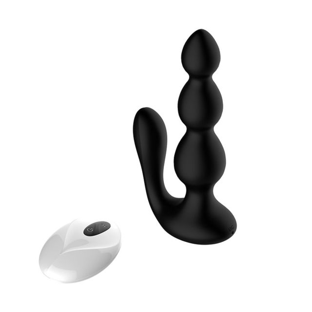 Dual Motors Male Anal Butt Plug Prostate Massager With Testes Stimulation For Men