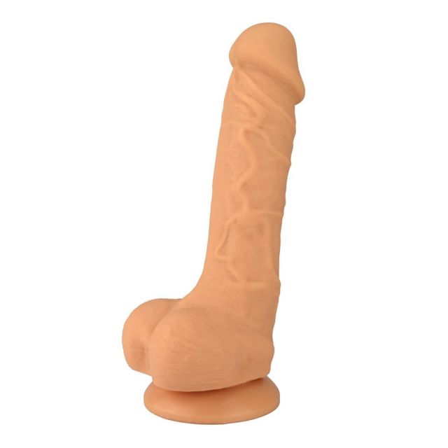 Flesh Cock 8" Premium Silicone Soft skin Realistic Suction Cup Dildo