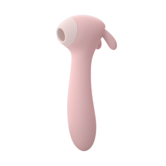 Pink Silicone Waterproof G Spot Sucking Vibrator