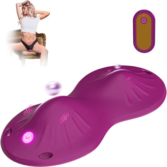 Wearable Panty Vibrators Sex Adult Toys and Games, Rose Women Mini Vibrator with 10 Vibration Modes Clit Stimulator