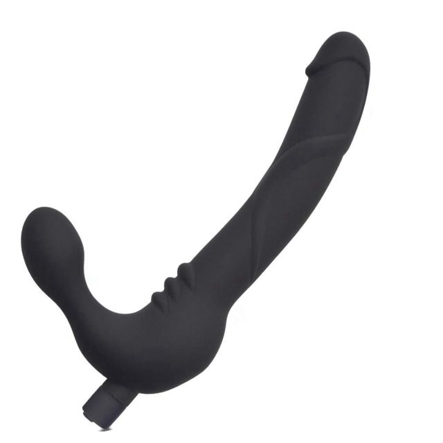 Silicone Strap on Vibrator Dildo For Female Clitoris Stimulate 