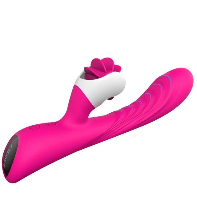Waterproof Effortless Insertion Silicone G Spot And Clitorial Vibrator For Female