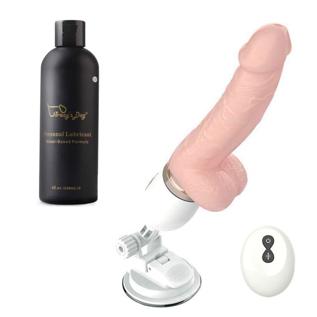 Remote Control Machine Automatic Thrusting Dildo Massage With Heating Funtion 
