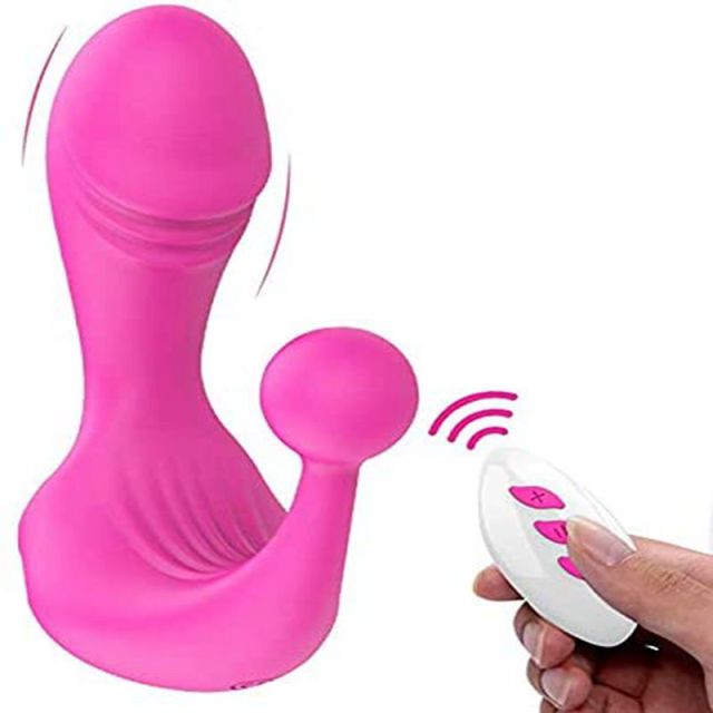 Wearable and rechargeable G-spot 12 kinds of vibration clitoris anal double pleasure penis vibrator