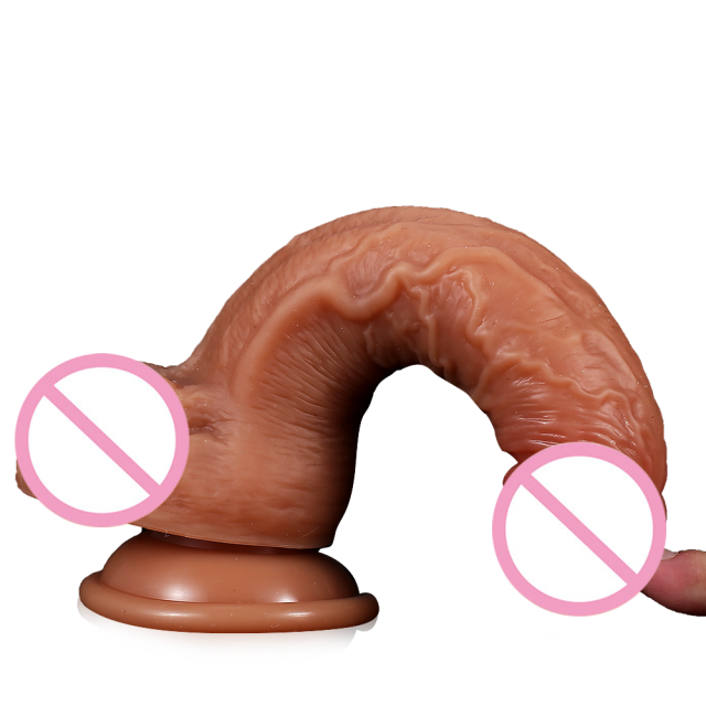 7 inch thick silicone penis with suction cup female G-spot stimulation sex toy