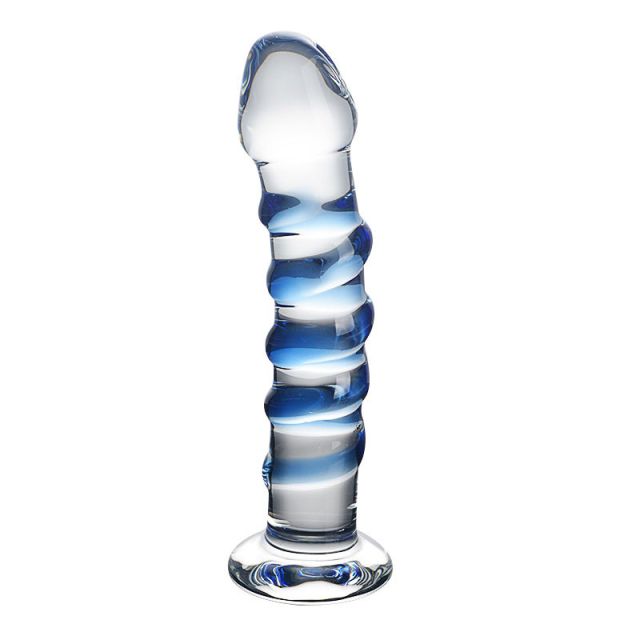 Glass crystal simulation penis
