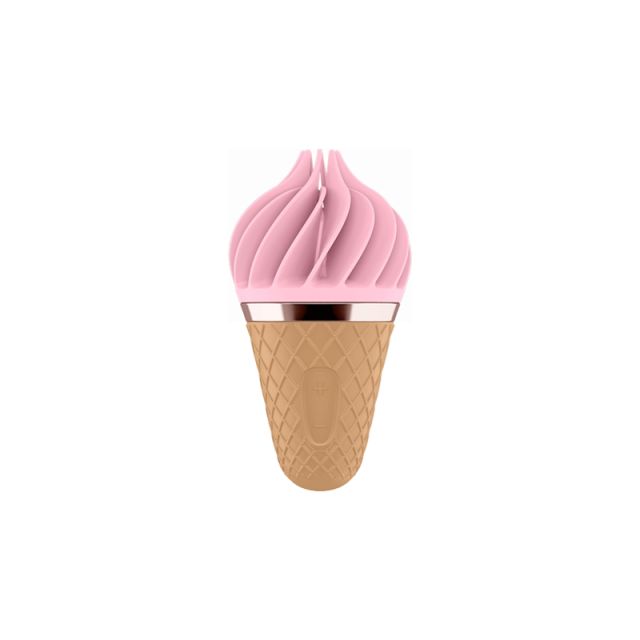 Sweet cone ice cream sex vibrator female soft silicone clitoral stimulator