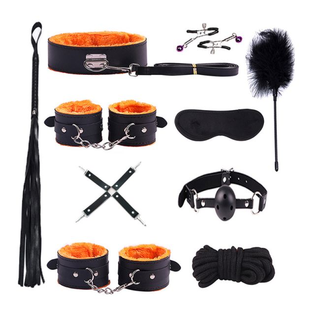 SM 10 piece set adult sex toys bundle bondage training