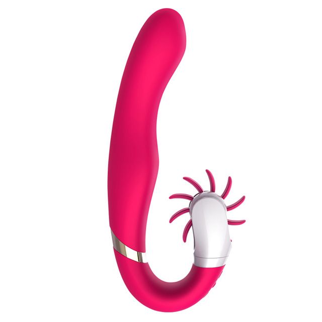 10 Speeds Mute Rotation Tongue Licking Vibrators Sex Toy for Women