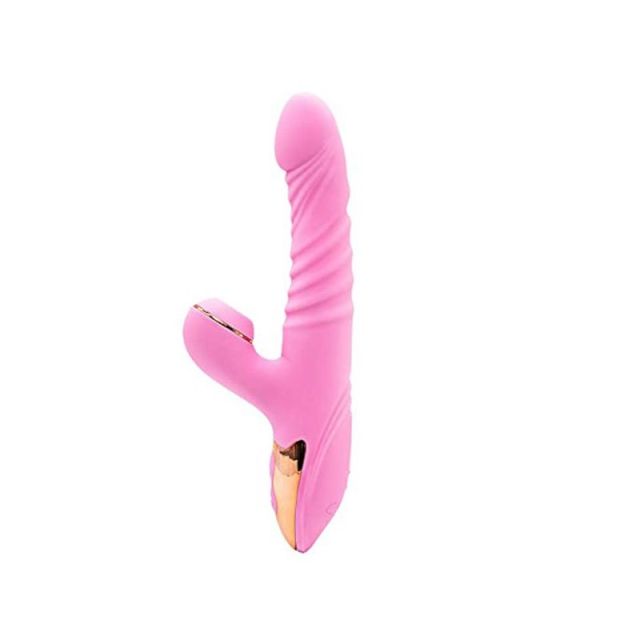 Woman Erotic Toy Sucking Telescopic Clǐt-Oral Licking VibRator