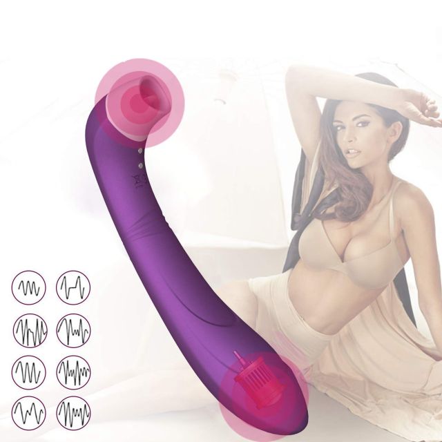 Silicone Waterproof G Spot Licking Tongue Vibrator