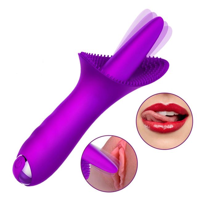 Powerful 10 Modes Soft Tongue Licking Vibrator 