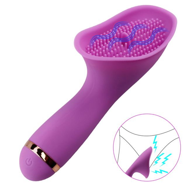 10 Mode Powerful  Tongue Licking Thorn Brush Vibrator For Women 