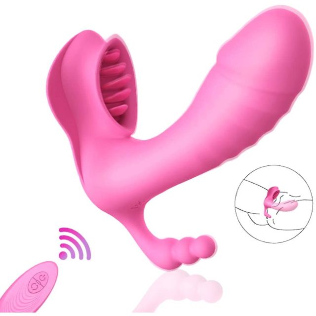 Silicone Remote Control Strapon Butterfly Vibrator For Women Panties